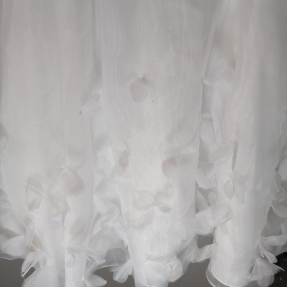 David's Bridal White Floral Girl, Communion, Party, Formal Dress Size 7 NWT - Picture 10 of 10